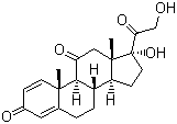 structure of CAS# 53-03-2, Prednisone