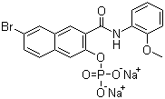 structure of CAS# 530-79-0, Naphthol AS-BI phosphate disodium salt