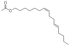 CAS # 53042-79-8, (Z,E)-7,11-Hexadecadien-1-yl acetate, (Z,E)-7,11-Hexadecadienyl acetate, cis-7,trans-11-Hexadecadienyl acetate