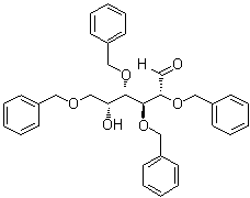 structure of CAS# 53081-25-7, 2,3,4,6-Tetra-O-benzyl-D-galactose