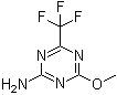 structure of CAS# 5311-05-7, 4-Methoxy-6-(trifluoromethyl)-1,3,5-triazin-2-amine