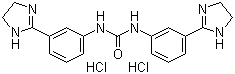 CAS # 5318-76-3, Imidocarb dihydrochloride, 1,3-Bis[3-(4,5-dihydro-1H-imidazol-2-yl)phenyl]urea dihydrochloride