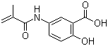 structure of CAS# 53193-87-6, 2-Hydroxy-5-N-methacrylamidobenzoic acid
