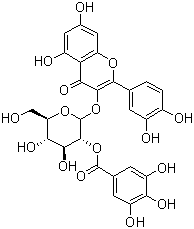 structure of CAS# 53209-27-1, 2''-O-没食子酰基金丝桃苷