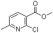 structure of CAS# 53277-47-7, Methyl 2-chloro-6-methylnicotinate