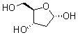 structure of CAS# 533-67-5, 2-Deoxy-D-ribose