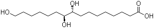 structure of CAS# 533-87-9, erythro-Aleuritic acid