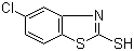structure of CAS# 5331-91-9, 2-巯基-5-氯苯并噻唑