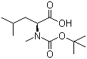 structure of CAS# 53363-89-6, Boc-N-methyl-L-leucine