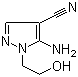 structure of CAS# 5346-53-2, 5-Amino-4-cyano-1-(2-hydroxyethyl)pyrazole