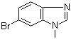 structure of CAS# 53484-16-5, 6-Bromo-1-methyl-1H-benzimidazole