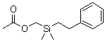 CAS # 5356-96-7, (Dimethylphenethylsilyl)methanol acetate, NSC 96871