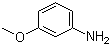 structure of CAS# 536-90-3, m-Anisidine