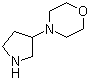 structure of CAS# 53617-37-1, 4-(3-Pyrrolidinyl)morpholine