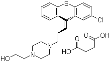 structure of CAS# 53772-83-1, Zuclopenthixol succinate
