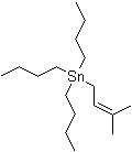 structure of CAS# 53911-92-5, Tributyl(3-methyl-2-buten-1-yl))stannane