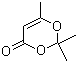 structure of CAS# 5394-63-8, 2,2,6-三甲基-4H-1,3-二噁英-4-酮