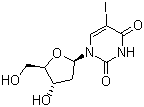 structure of CAS# 54-42-2, (+)-5-Iodo-2'-deoxyuridine