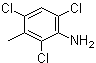 structure of CAS# 5400-76-0, 2,4,6-三氯-3-甲基苯胺