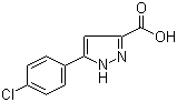 structure of CAS# 54006-63-2, 5-(4-Chlorophenyl)-1H-pyrazole-3-carboxylic acid