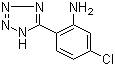 structure of CAS# 54013-18-2, 5-(2-氨基-4-氯苯基)四氮唑