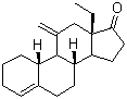 structure of CAS# 54024-21-4, 13-Ethyl-11-methylenegon-4-en-17-one