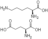 structure of CAS# 5408-52-6, L-Lysine L-glutamate