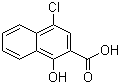 structure of CAS# 5409-15-4, 4-Chloro-1-hydroxynaphthalene-2-carboxylic acid