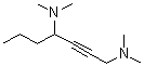 CAS # 5413-13-8, N1,N1,N4,N4-Tetramethyl-2-heptyne-1,4-diamine, NSC 6411