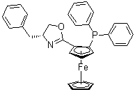 CAS # 541540-58-3, (2R)-1-[(4R)-4,5-Dihydro-4-(phenylmethyl)-2-oxazolyl]-2-(diphenylphosphino)-ferrocene