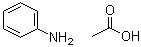 CAS # 542-14-3, Benzenamine acetate, Acetic acid aniline salt, Anilinium acetate, Phenylammonium acetate