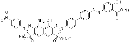 CAS # 5422-17-3, C.I. Direct Green 8, Diphenyl Green 2G, Direct Green 2G, Direct Green 8, Direct Green F 2G, Direct Green G, Direct Green GB, Direct Green GX, Direct Green J, Direct Green JA, Direct Green MG, Direct Green TG, Direct Green YYD, Direct Green ZhKh, Enianil Green GO, Erie Green GY, Hispamin Green G, Mitsui Direct Green GC, Nippon Green G, Paper Green B, Paramine Green G, Paramine Green GN, Phenamine Green YY, Tertrodirect Green G, Vondacel Green G, Wogenal Green CG