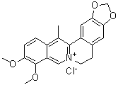 structure of CAS# 54260-72-9, 13-甲基黄连素氯化物