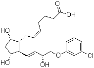 CAS # 54276-21-0, (+)-Cloprostenol, (5Z)-7-[(1R,2R,3R,5S)-2-[(1E,3R)-4-(3-Chlorophenoxy)-3-hydroxy-1-buten-1-yl]-3,5-dihydroxycyclopentyl]-5-heptenoic acid
