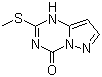 structure of CAS# 54346-18-8, 2-(甲硫基)吡唑并[1,5-a]-1,3,5-三嗪-4-酮