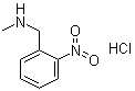 structure of CAS# 5441-60-1, N-甲基-2-硝基苯甲胺单盐酸盐