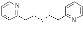 structure of CAS# 5452-87-9, N-Methyl-N-[2-(2-pyridinyl)ethyl]-2-pyridineethanamine