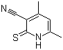 structure of CAS# 54585-47-6, 4,6-二甲基-3-氰基吡啶-2(1H)-硫酮