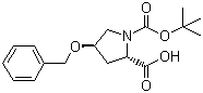 structure of CAS# 54631-81-1, Boc-O-benzyl-trans-4-hydroxy-L-proline