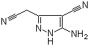 structure of CAS# 54711-21-6, 5-氨基-4-氰基-3-氰基甲基吡唑