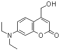 structure of CAS# 54711-38-5, 7-(二乙基氨基)-4-(羟基甲基)-2H-苯并吡喃-2-酮