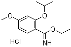 structure of CAS# 548472-48-6, 4-甲氧基-2-(1-甲基乙氧基)苯甲亚胺酸乙酯盐酸盐