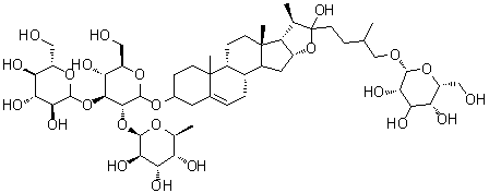 structure of CAS# 54848-30-5, 原纤细薯蓣皂甙