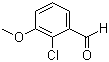 structure of CAS# 54881-49-1, 2-Chloro-3-methoxybenzaldehyde