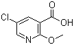 structure of CAS# 54916-65-3, 5-氯-2-甲氧基烟酸