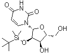 structure of CAS# 54925-71-2, 2'-O-tert-Butyldimethylsilyluridine