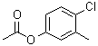structure of CAS# 54963-43-8, 4-Chloro-3-methylphenyl acetate