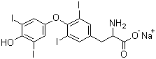 structure of CAS# 55-03-8, 左旋甲状腺素钠