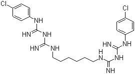 structure of CAS# 55-56-1, 氯己定