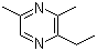 structure of CAS# 55031-15-7, 2-Ethyl-3,5-dimethylpyrazine